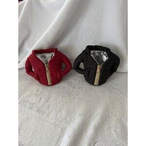 Puffin Drinkware 12 Oz Koozies The Puffy Red Black 2 pack
